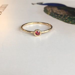 Melanie Casey 2.5 mm ruby stacking ring